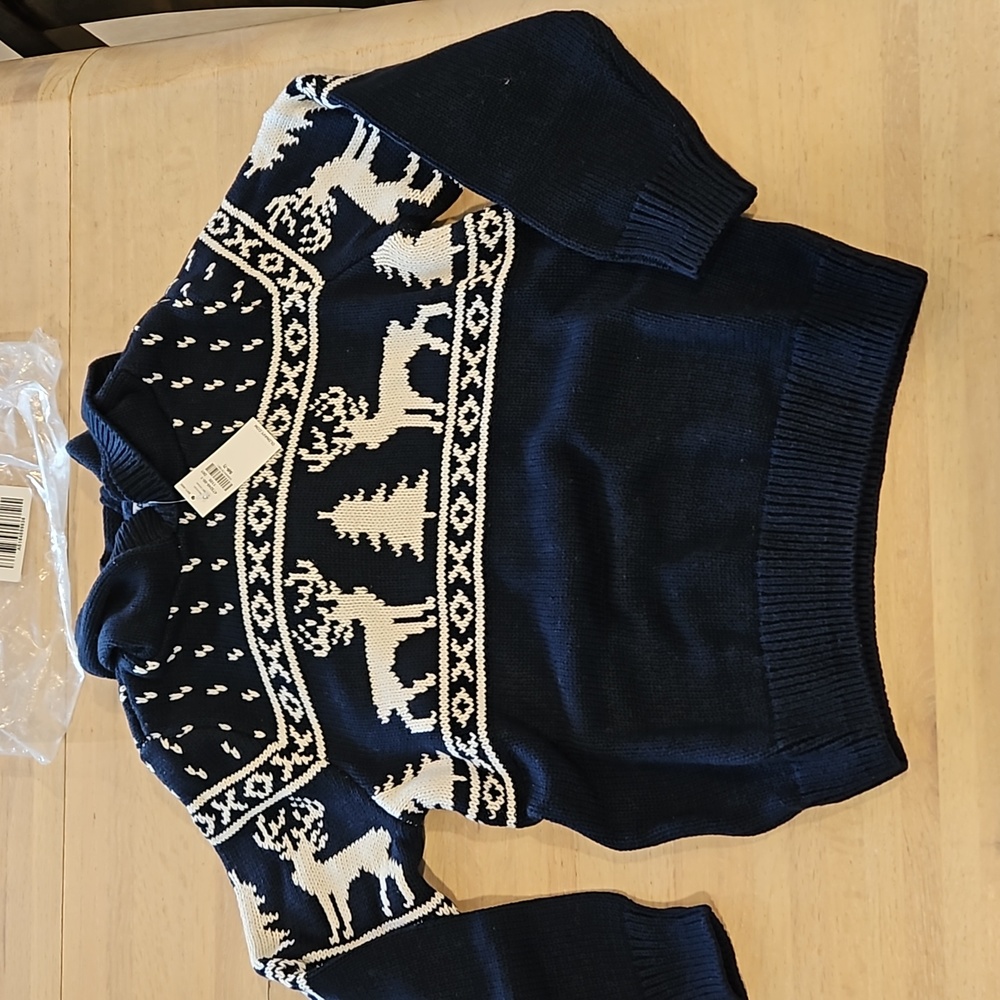 NWT Old Navy, Navy Blue Christmas Sweater